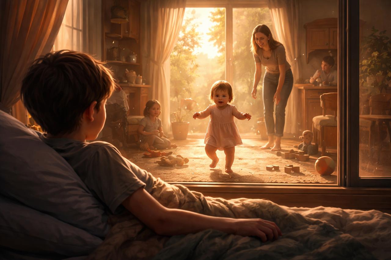 The Boy Who Watched a Baby Walk