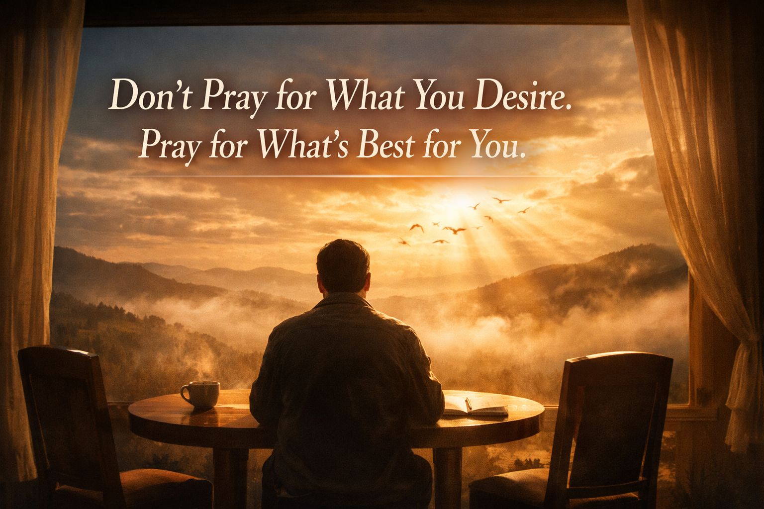 Don’t Pray for What You Desire. Pray for What’s Best for You.